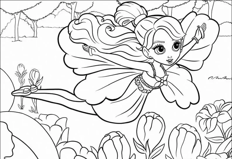 coloring pages for girls and boys. swan lake colouring pages