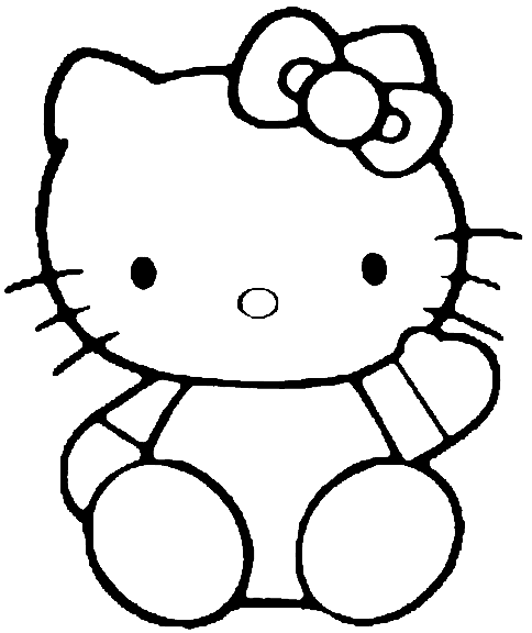 Hello Kitty Colouring Sheets