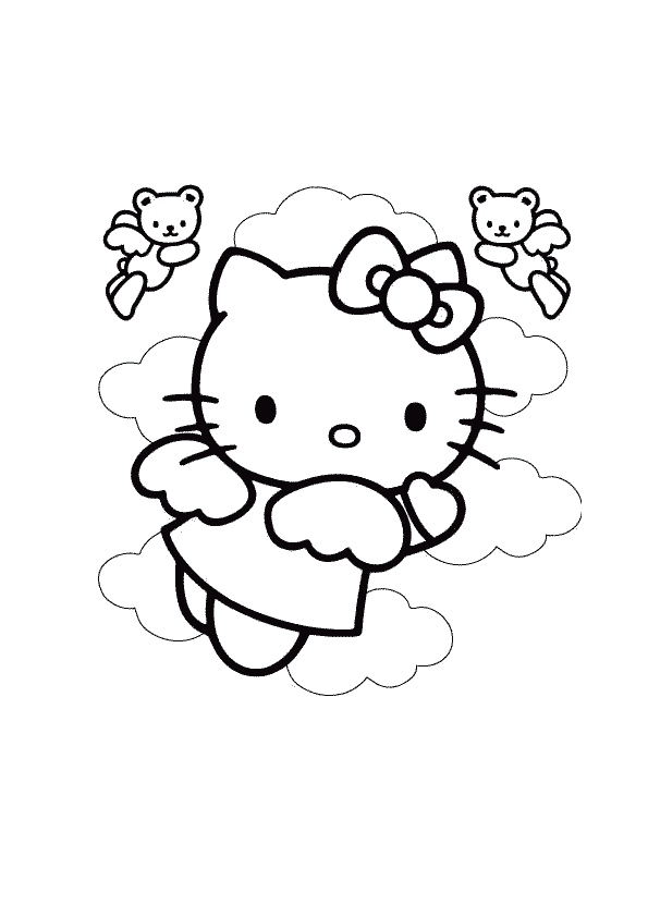 coloring pages for girls hello kitty. Hello Kitty Colouring Sheets