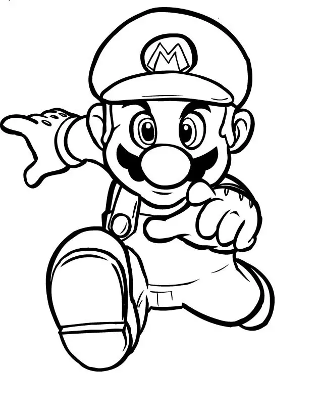 Mario Colouring Sheets 2