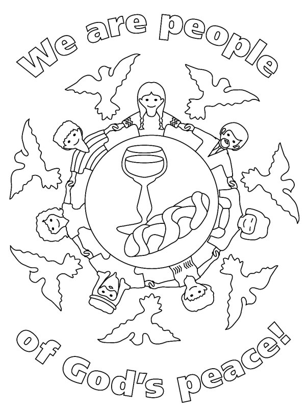 Hello Kitty Coloring Pages For Girls. Peace Sign Colouring Sheets 8