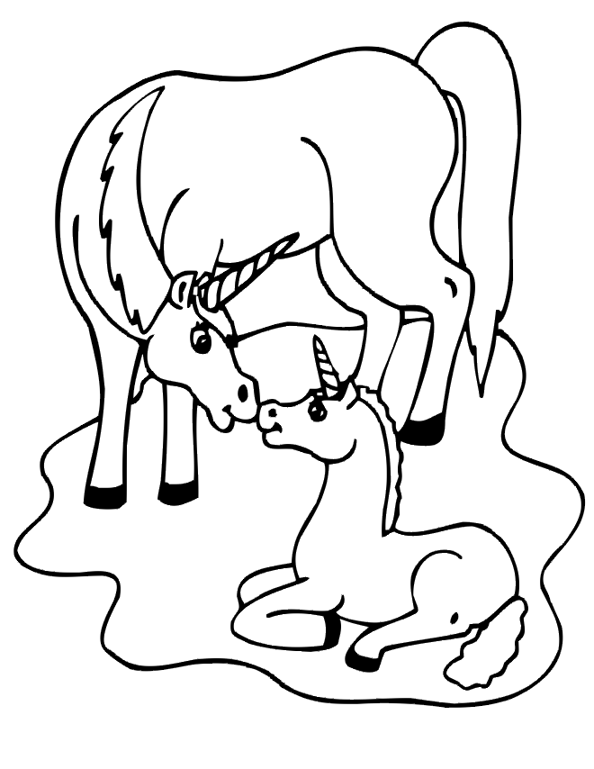baby animals coloring pages. Unicorn Colouring Sheets 7