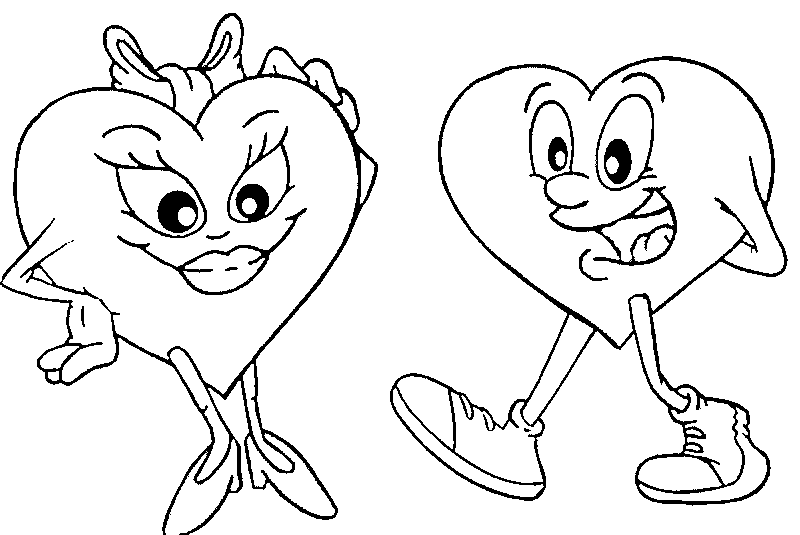 Valentine Colouring Sheets 2