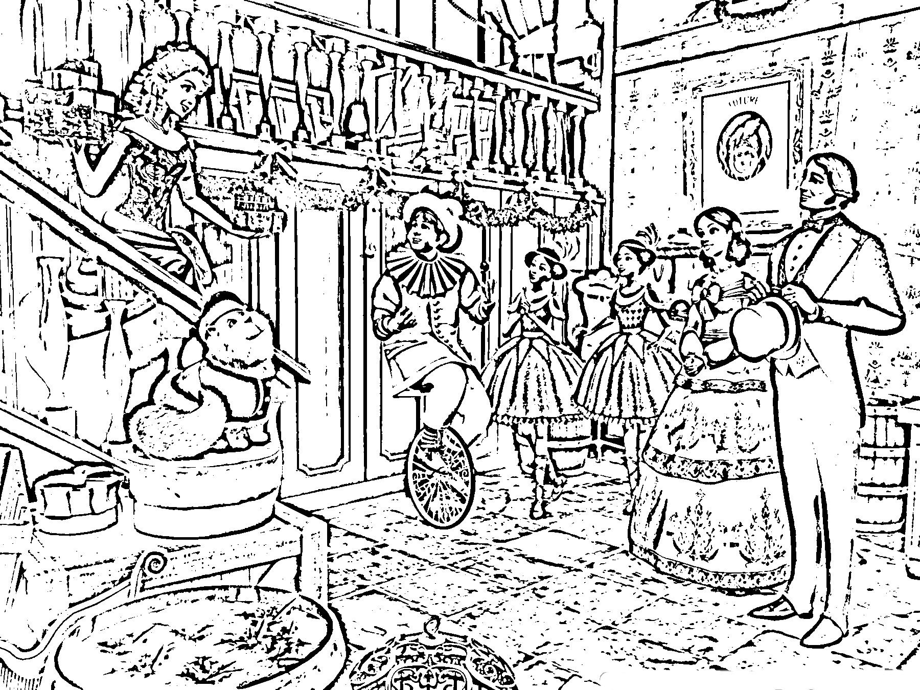Barbie in a Christmas Carol Colouring Sheets 3