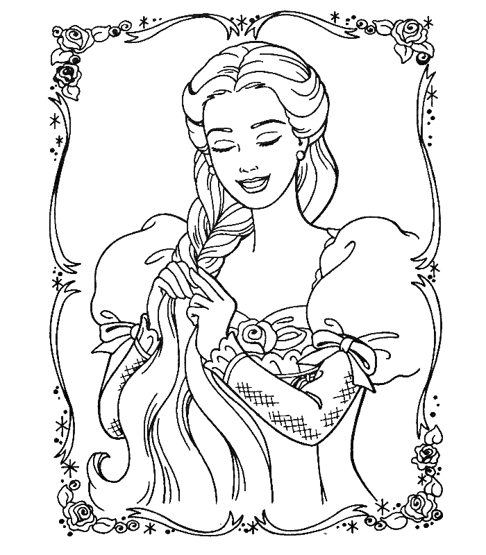 Barbie of Swan Lake Colouring Sheets 1