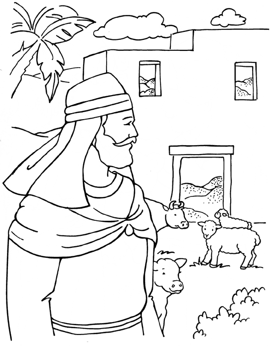 Bible Colouring Sheets for Kids 1