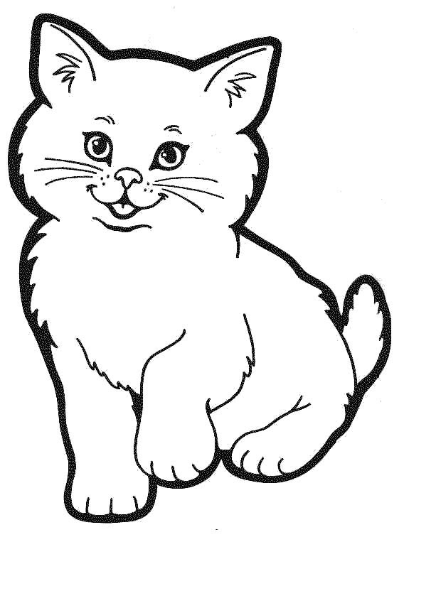 Cat Colouring Sheets 2