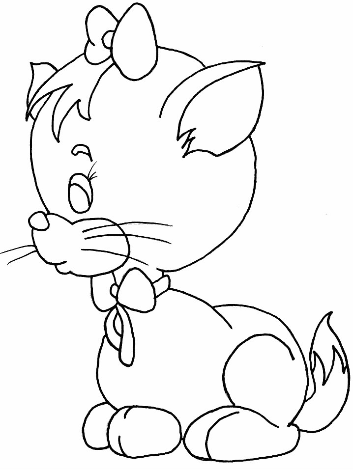 Cat Colouring Sheets 3