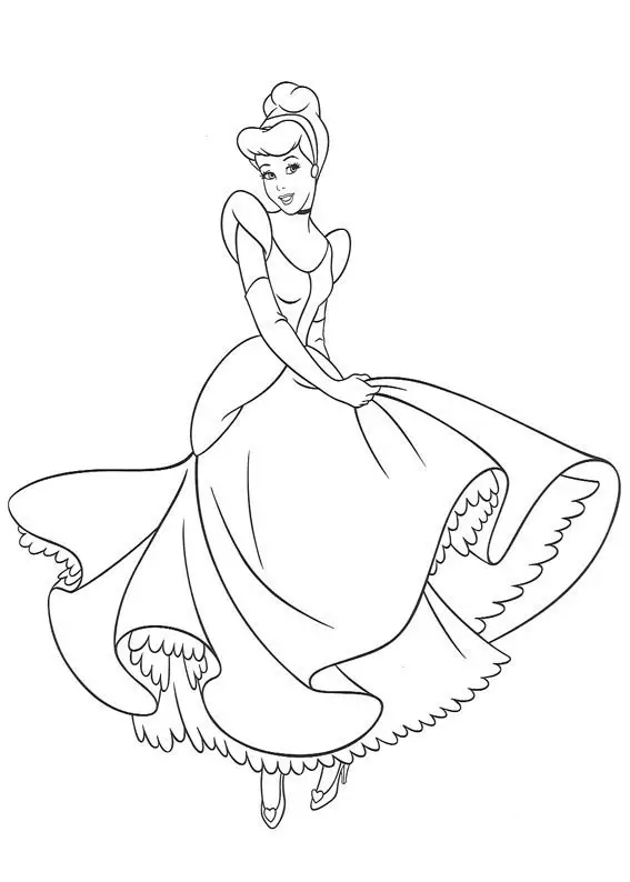 Cinderella 2 Colouring Sheets 1