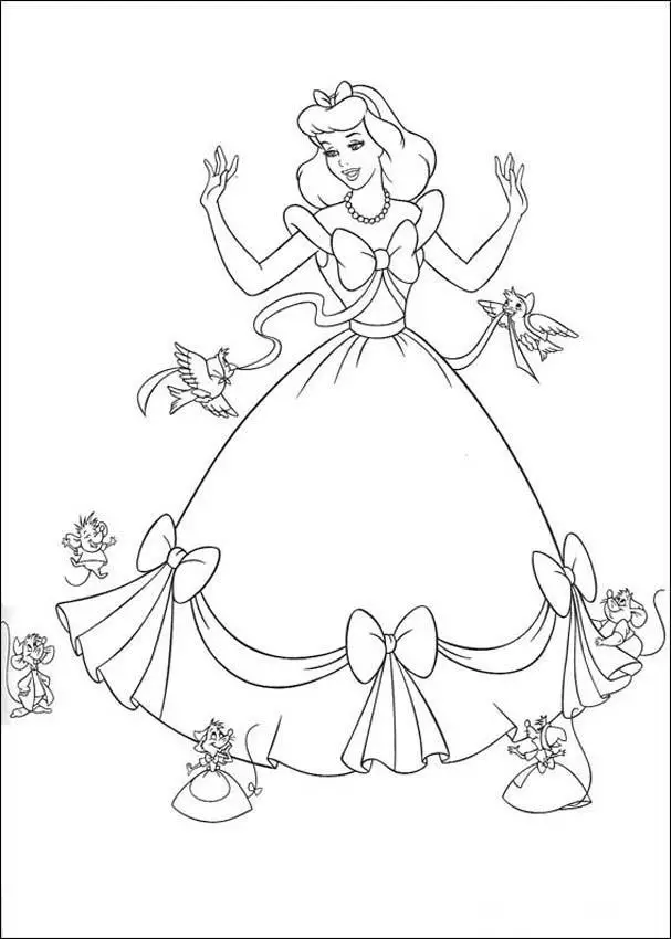Cinderella 3 Colouring Sheets 3