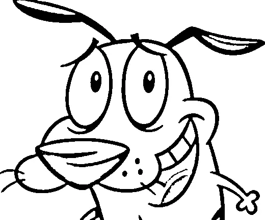 Courage The Cowardly Dog Colouring Sheets 2