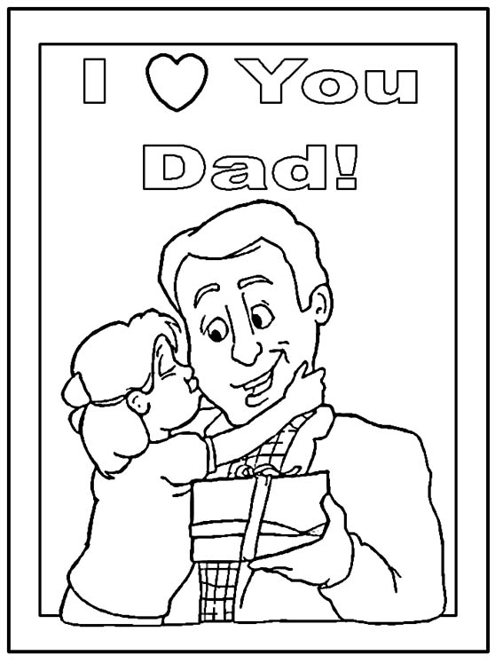 Fathers Day Colouring Sheets 3