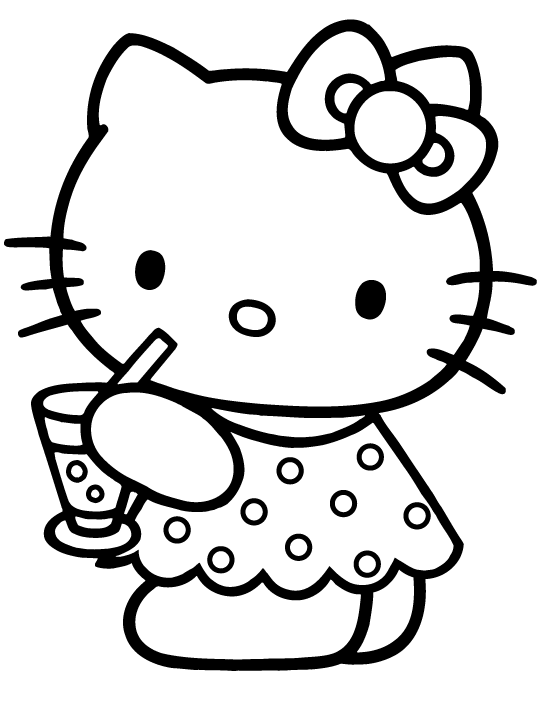 Hello Kitty Colouring Sheets 3