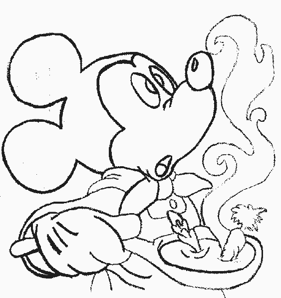 Mickey Mouse Colouring Sheets 1