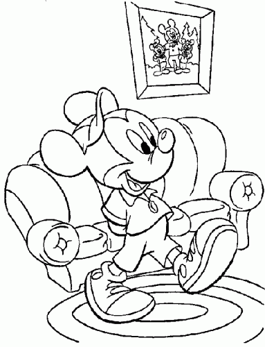 Mickey Mouse Colouring Sheets 3
