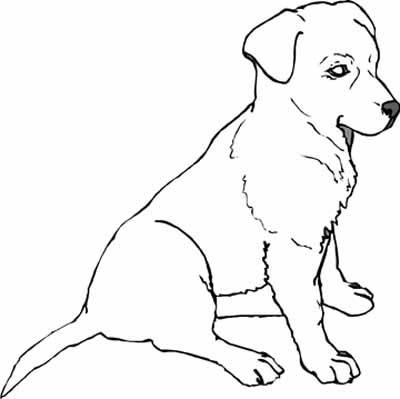 Puppy Colouring Sheets 2