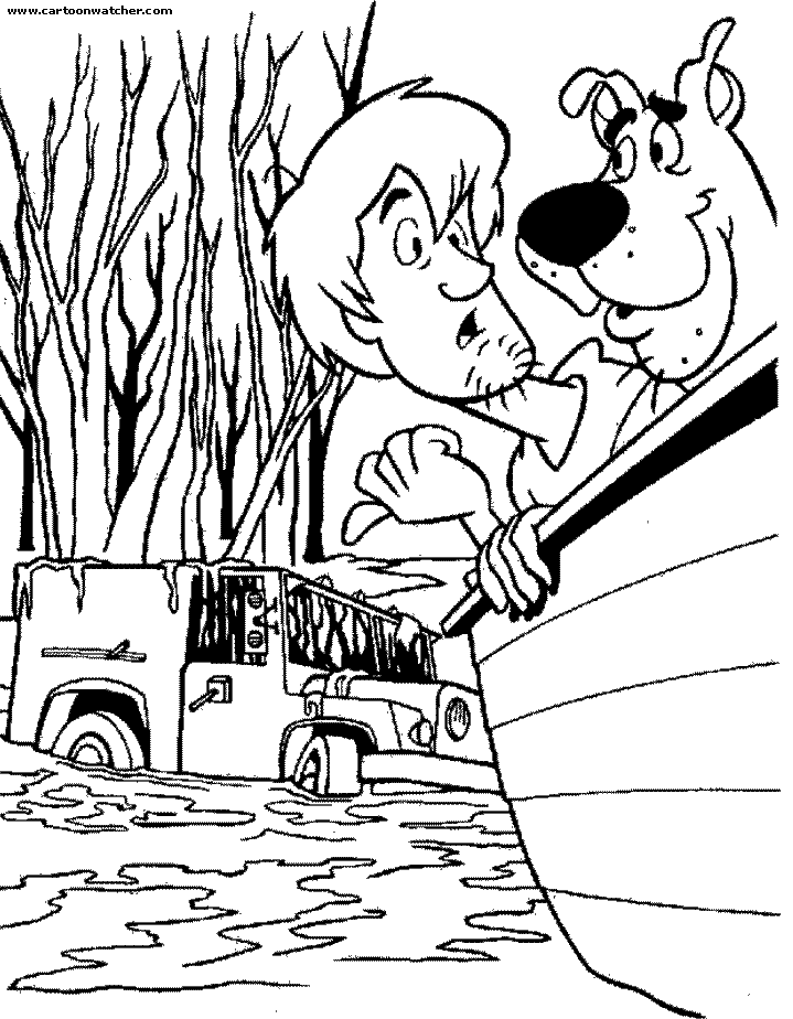 Scooby Doo Colouring Sheets 1