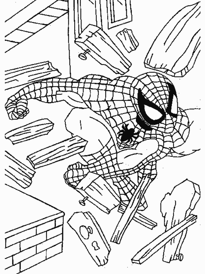 Spiderman Colouring Sheets 1