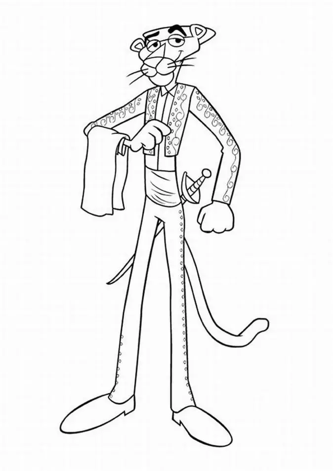 The Pink Panther Show Colouring Sheets 3