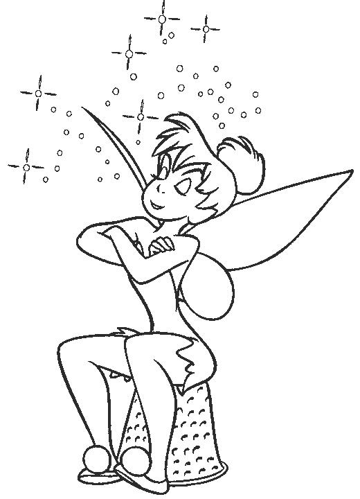 Tinkerbell Colouring Sheets 1