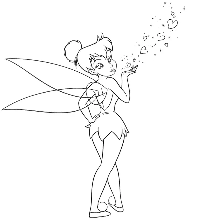 Tinkerbell Colouring Sheets 2