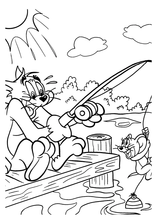 Tom and Jerry The Movie Colouring Sheets 1