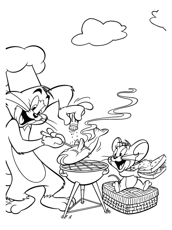 Tom and Jerry The Movie Colouring Sheets 2