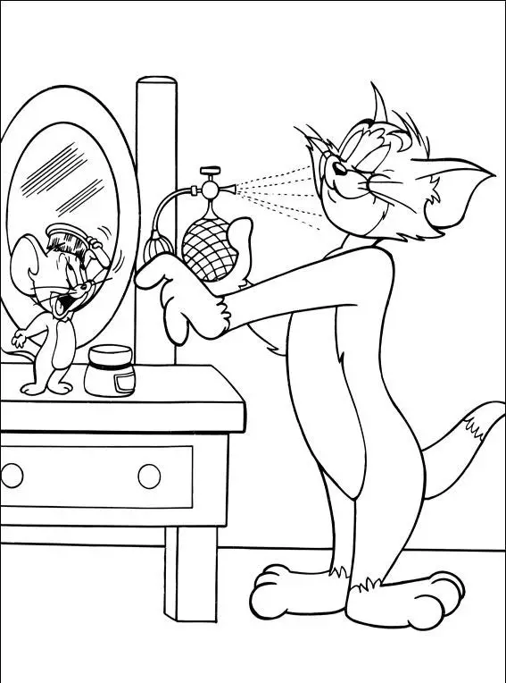 Tom and Jerry The Movie Colouring Sheets 3