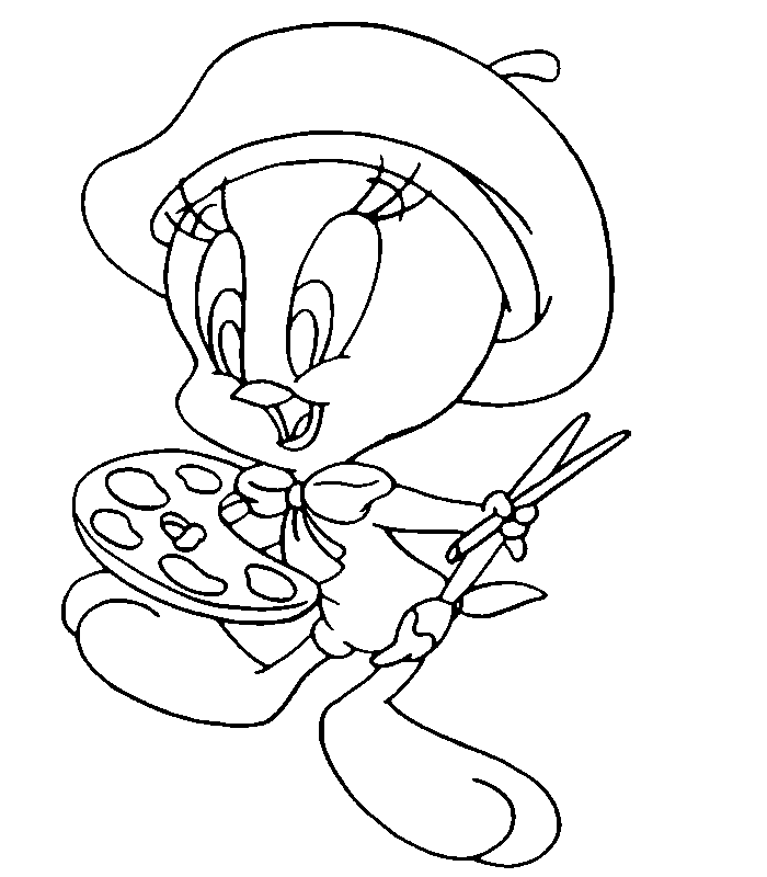 Tweety Colouring Sheets 3