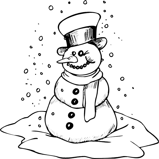 Winter Colouring Sheets 2